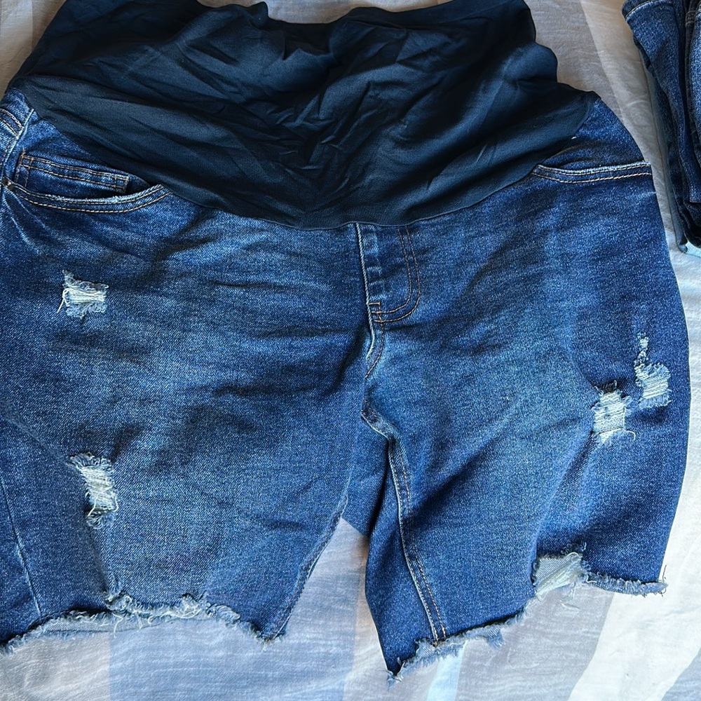 Time and Tru Blue Jean Shorts - Picture 1 of 1
